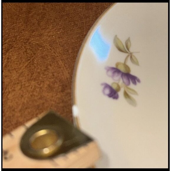 KPM Germany Floral Saucer - Picture 4 of 4